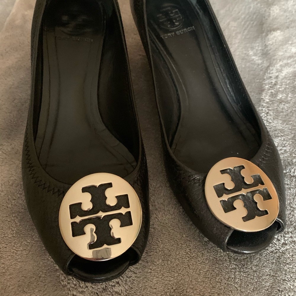 Tory Burch Peep Toe Wedge